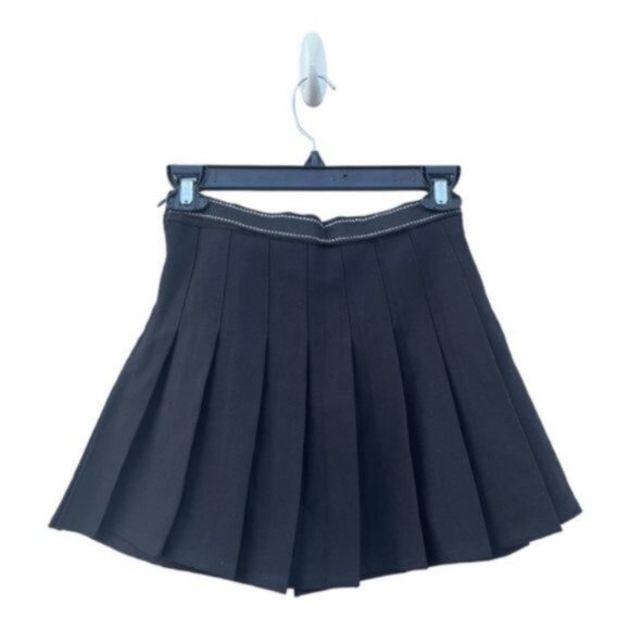 Anaobai Ameicom Black Pleated High Wasted Mini Skort Size S NWT - Picture 7 of 7
